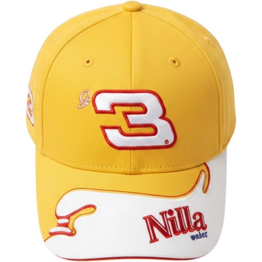 Dale Earnhardt Jr #3 Nilla Wafers NASCAR Winner Circle VTG Snapback Hat Yellow